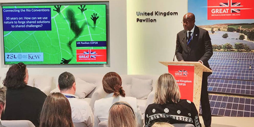 COP15 Desertification President takes part in workshop on UK pavilion in Dubai