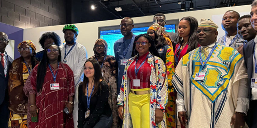 The President of COP15 Desertification at the first Desertification Fresco workshop at the COP28 site in Dubai